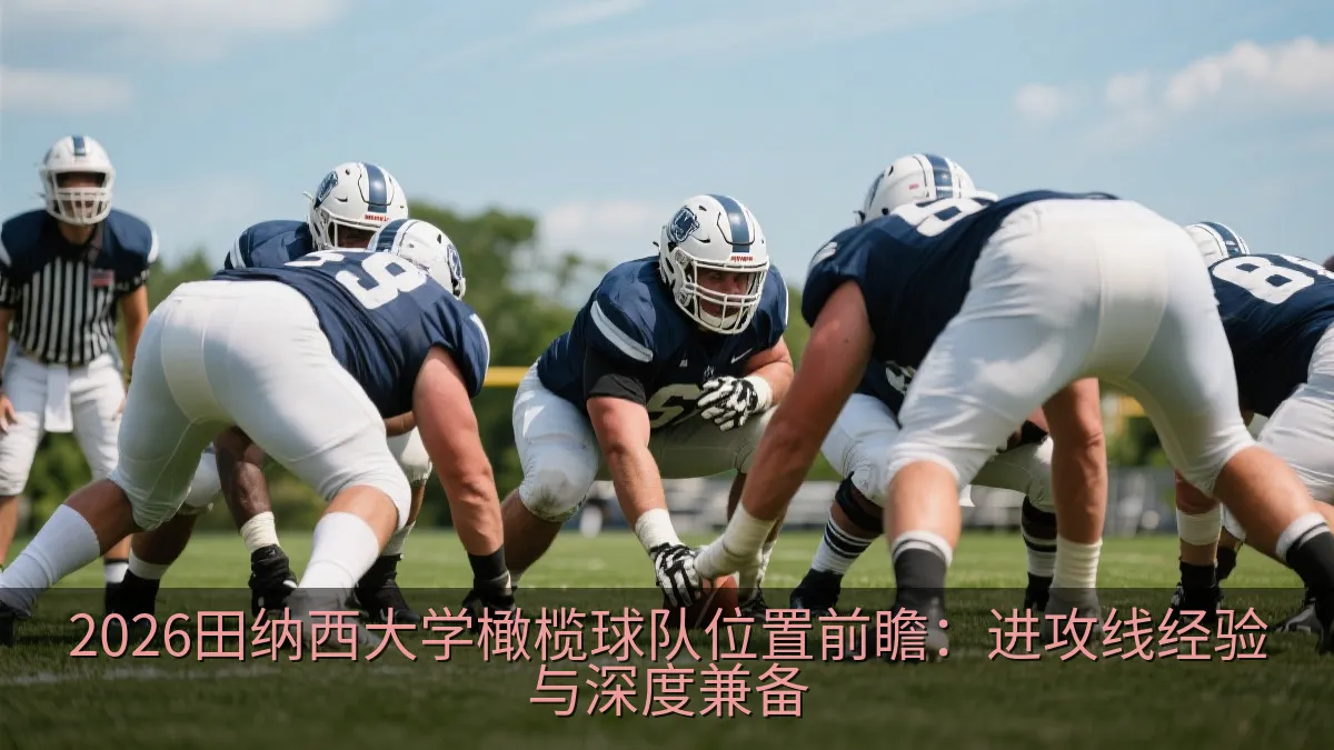 大学橄榄球进攻线在比赛中进行保护