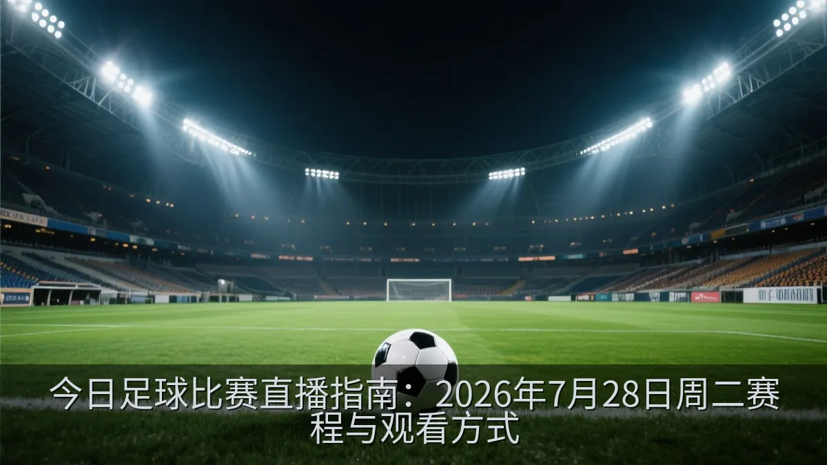 足球场上的比赛用球和灯光