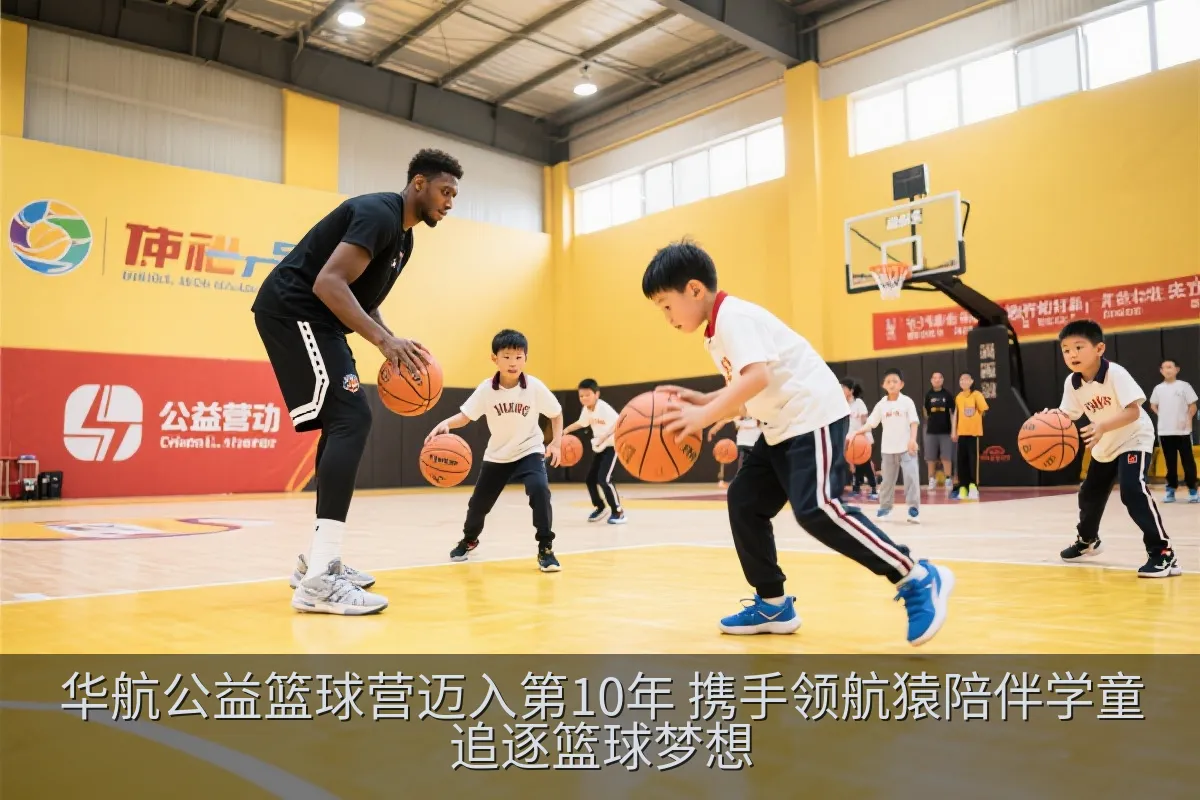华航公益篮球营迈入第10年 携手领航猿陪伴学童追逐篮球梦想